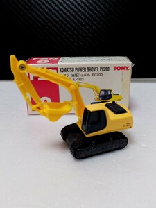 トミカ　No.9　コマツ 油圧ショベル PC200　1個　　　KOMATSU POWER SHOVEL PC200