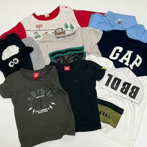 【男の子子供服お得なおまとめ】夏服 Tシャツ BABYDOLL GAP カーズ ひつじのショーン 長袖カットソー ワイシャツ 100 8枚セット