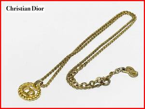 即決 Christian Dior クリスチャンディオール ネックレス ロゴ レディース メンズ K4