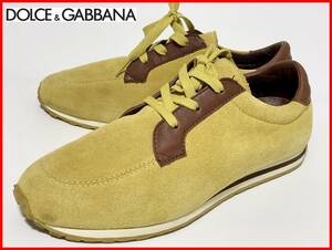  prompt decision DOLCE&GABBANA Dolce & Gabbana 5.5≒24cm sneakers beige suede lady's jtu