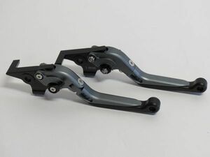 TMAX 530 2012-2019 TMAX 500 2008-2011 TMAX560 2020-2022 CNC ブレーキレバーセット 可倒式 灰【ae-tm08-6】