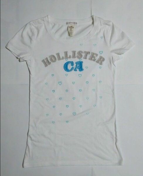 レディース 薄手Tシャツ HOLLISTER 半袖ティーシャツ