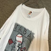 フルーツオブザルーム　半袖Tシャツ NABA　野球　ベースボール　裸婦像46 古着　入手困難　激レアデザイン　希少 人気 ビッグサイズ_画像8