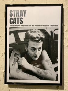 STRAY CATS Brian setsa-A4 постер сумма имеется включая доставку контри-рок ⅳ