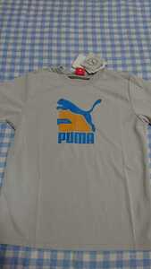 ♪137☆未使用・保管品☆PUMA☆DRY・UV機能☆半袖Tシャツ　薄灰130