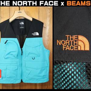 送料無料 即決【未使用】THE NORTH FACE x BEAMS ★ OUTDOOR UTILITY VEST (M) ★ ノースフェイス ビームス 別注 ベスト NP21801B