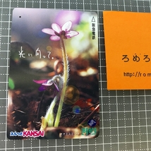 同梱OK●【使用済カード♯1202】スルッとKANSAIラガールカード「オオミスミソウ」阪急電鉄【鉄道/電車】_画像1