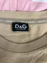 D&G ドルチェ&ガッバーナ　レディース　ブラウン　ボーダー　半袖　Tシャツ　トップス　S表記_画像3