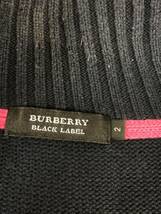 BURBERRY BLACK LABEL バーバリーブラックレーベル　ネイビー　ワンポイント　ニットカーディガン トップス　2表記_画像4