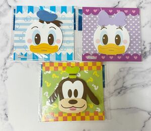 Disney/ディズニーキャラクターダイカットふせんメモ 3種類 新品未開封