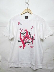 new blance ニューバランス Run for the Cure2009 BEAMS Tシャツ M 白 b17003