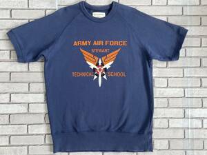 ＵＳＥＤ　ヒューストン　HOUSTON　半袖スウェット　サイズＭ　20347　ARMY AIR FORCE STEWART TECHNICAL SCHOOL