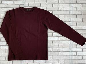 【難あり】ＵＳＥＤ　コムサデモードメン　COMME CA DU MODE MEN　セーター　カットソー　ニット　サイズＬ　ジャンク品