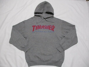 USA製 JERZEES 80s THRASHER スラッシャー スウェットパーカ 灰 M