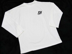 ★☆新品 立体刺繍ロンT　ビックTシャツ　白　ロゴ　GRL　グレイル　だぼっと　BIGシルエット☆★