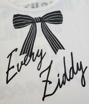 ZIDDY ジディ ジディー BEBE ベベ 半袖 ロゴTシャツ 白 黒 モノトーン シンプル オシャレ140 150 ブランド リボン 可愛い 女の子_画像6