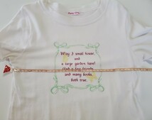 ピンキーガールズ 半袖 Tシャツ 白 レディースM ( 150 160 の高学年女子にも♪） リボン キラキラ ラメ バタフライ ブランド 可愛い 女の子_画像2