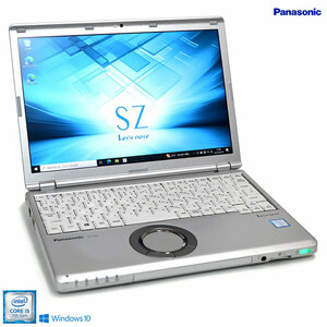 ノートパソコン Panasonic Let's note SZ6 Core i5 7300U m.2SSD256G メモリ8G Wi-Fi Webカメラ Windows10 中古