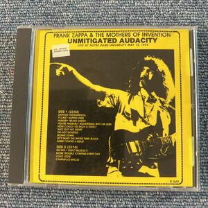 FRANK ZAPPA UNMITIGATED AUDACITY