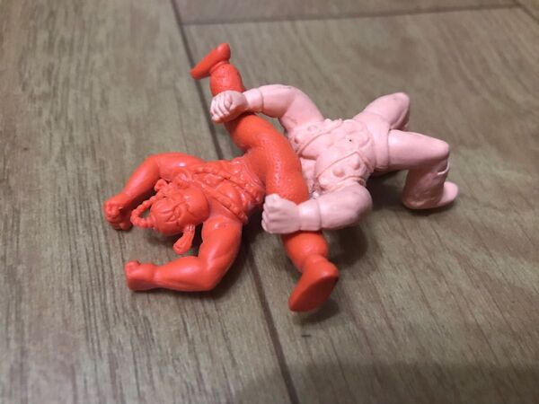 キン肉マン キン消し ダブルレッグスープレックス ネプチューンマン モンゴルマン ガチャガチャ