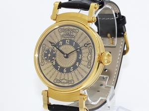 【OH済み!!】オメガ(OMEGA)アールヌーボー【希少!!】アンティーク手巻きメンズ腕時計 14K Gold Plated 1920年代ヴィンテージ 0210