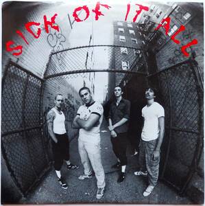 【1988年US４thプレス盤/インサート付き/再生状態良好/全国無料発送】 SICK OF IT ALL / Sick Of It All