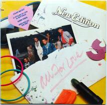【1985年3rd/USオリジナル盤/シュリンク＆ハイプステッカー付き/Bobby Brown】 NEW EDITION / All For Love_画像1