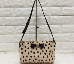 no13822 kate spade new york ケイトスペード レザー ナイロン リボン 斜め掛けショルダー バッグ