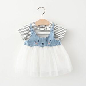 !mineka! детские хлопковые салфетки One-piece ребенок одежда половина slip Kids окантовка гонки посещение школы обычно надеты посещение детского сада . пара выход 65cm 210795/1T