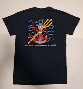 美品 希少！米軍 実物　ネイビー　Tシャツ　Mサイズ　ミリタリー　メンズ ティーシャツ　USA製　海軍　ロゴ　GILDAN　ミリタリー　半袖