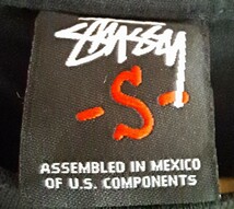 正規 人気 未使用 ！ 激レア 3D！STUSSY ステューシー 　 Tシャツ　トップス　スティーシー　Mサイズ　黒　スカル　メタル ロック　どくろ_画像3