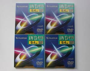 ●FUJI FILM DVD-RAM 9.4GB4枚　未開封　60サイズ