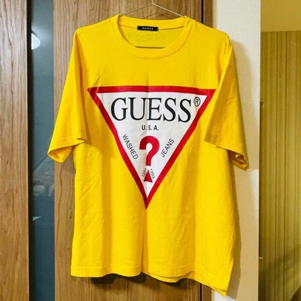 【レア】GUESS ゲス ビッグロゴ プリント Tシャツ