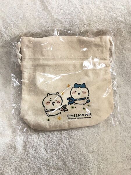 【新品】ちいかわ 台湾限定 巾着袋 ハチワレ