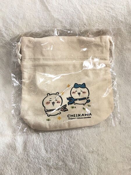 【新品】ちいかわ　台湾限定　巾着袋　ハチワレ