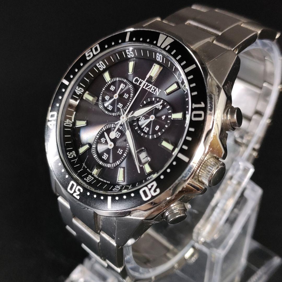 適切な価格 極美品【稼働品】CITIZEN シチズン E610 ブラック シルバー