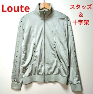 Loute スタッズ＆十字架 フルジップジャージ 38(M) 【A17】 ナノユニバース トラックジャケット