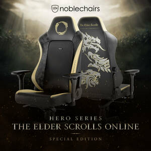 【極美品】noblechairs HERO The Elder Scrolls Online Edition ノーブルチェアーズ エルダー スクロールズ オンライン エディション