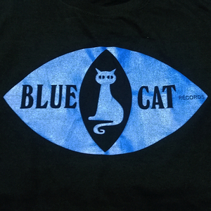 送込【Blue Cat Records 】青猫音/ブルーキャット/ブラック★選べる5サイズ/S M L XL 2XL/ヘビーウェイト 5.6オンス