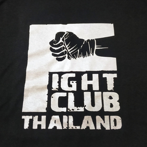 送料無料【Thai Fight Club】タイファイトクラブ / ブラック★選べる5サイズ/S M L XL 2XL/ヘビーウェイト 5.6オンス