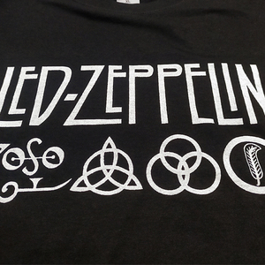 送料無料【Led Zeppelin】レッド・ツェッペリン / ブラック★選べる5サイズ/S M L XL 2XL/ヘビーウェイト 5.6オンス