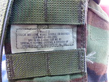 実物 MOLLE マガジンポーチ ダブル Ｍ4 Ｍ16 5.56　30rd　ウッドランド 193x_画像7