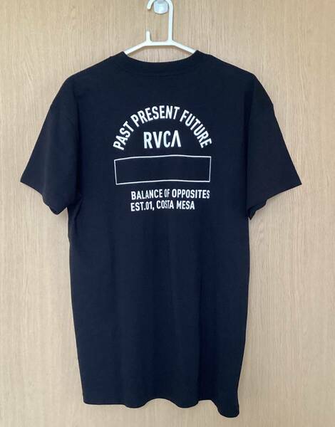 RVCA　ルーカ　半袖　Tシャツ　バックプリント　レディース　USサイズM　日本サイズL　新品未使用　送料無料　ルカ　黒　ブラック　人気