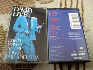 【激レア／輸入盤カセットLive 2本組】☆デヴィッド・ボウイDavid Bowie／ David Live At The Tower Philadel Phia☆☆C.T多数セール中