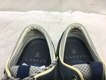 LANVIN en Bleu ランバン オン ブルー 86119 トレッキングシューズ スニーカー ビブラムソール サイズ：24.5cm カラー：ネイビー_画像5