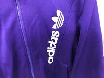 adidas アディダス セットアップジャージ トラックジャケット トレーニングウェア デサント 90's サイズ：L カラー：パープル_画像3