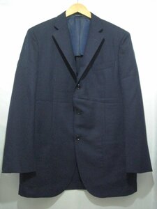 Perche No VITALE BARBERIS CANONICO テーラードジャケット サイズL～程度 ネイビー系 紺 メンズ トップス