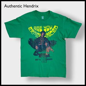 【Authentic Hendrix】USA製 ジミヘン ロゴ プリント 公式 Tシャツ ロックt バンドTシャツ US古着
