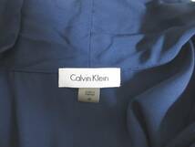 カルバンクライン Calvin Klein ボウタイ付き ノースリーブ ブラウス 紺 ネイビー M irmri 亥3102_画像5