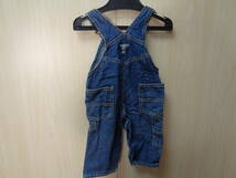 b961◆Osh Kosh B'gosh キッズ デニムオーバーオール◆オシュコシュビゴッシュ size6MONTHS ベビー服 インディゴ 綿100％ ゆうパケット5E_画像4